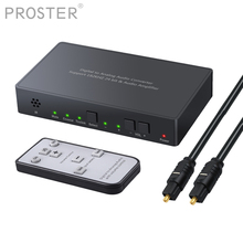 Proster DAC Converter+Remote Control 192kHz Digital to Analog Audio Converter Digital Coaxial Toslink to Analog Stereo L/R 2024 - buy cheap