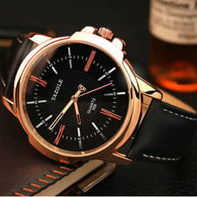 YAZOLE Top Brand Luxury Men's Watch Fashion Leather Men's Watches Men Watch Men Quartz Clock relogio masculino reloj hombre 2024 - buy cheap