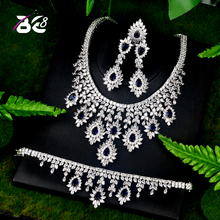Be 8 Luxury Bridal Wedding Jewelry Sets AAA CZ Classic Design Women 4pc Set Engagement Ceremony and Anniversary bijoux femmeS072 2024 - buy cheap