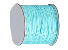 0.8mm Auqa Blue Rattail Braid Nylon Cord+Jewelry Findings Accessories Macrame Rope  Bracelet Beading Cords 200m/roll 2024 - buy cheap