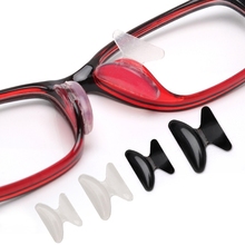 Moda 10 Pares Óculos Óculos de Sol Adesivo de Silicone Anti-slip da Vara em Almofadas Nariz 2024 - compre barato