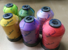 6 popular shine Colors Machine Embroidery Thread for pretty embroidery works 2024 - buy cheap