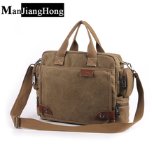New Design! Bavi fashion canvas bag, male casual shoulder bags, men messenger bag, high quality canvas laptop briefcase 2024 - buy cheap