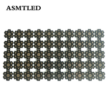 Lâmpada de led 1w 3w 5w, placa de base de alumínio led hexagonal preta, pcb, 20mm para alta potência, branco quente e frio, contas de led rgb 2024 - compre barato