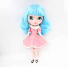 Free Shipping big discount RBL-606 DIY Nude Blyth doll birthday gift for girl 4colour big eye doll with beautiful Hair cute toy 2024 - buy cheap
