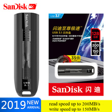 SanDisk SDCZ800 Extreme USB 3.1 Flash Drive 128GB high speed 200MB/s Pen Drive 64GB pendrive Memory USB Stick Device U Disk 2024 - buy cheap