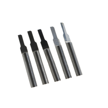 HUHAO 5pcs 3.175*2.0*6mm One Flute Straight Bits Flat Bottom Carbide Engraving Tools CNC Wood Carving Bit 2024 - buy cheap