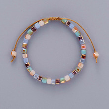 Классический шикарный браслет с кристаллами и бусинами, цветной регулируемый браслет дружбы для женщин, браслет в богемном стиле для женщин 2024 - купить недорого