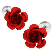C-MAN Luxury shirt Red Rose cufflink for mens Brand cuff buttons cuff links High Quality abotoaduras Jewelry 2024 - buy cheap