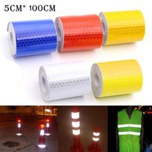 100cmx5cm Car Reflective Strip Stickers Warning Strip-style Decoration Film Safe Motorcycle Baby Car Reflect Road Safety Tape 2024 - buy cheap