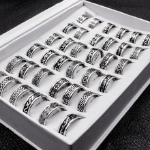 EKUSTYEE Wholesale Mix 20 Pieces Stainless Steel Ring Men Fashion Jewelry 2024 - buy cheap