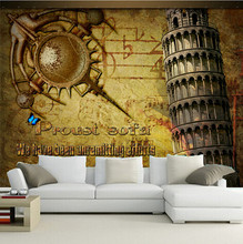 De 3D Grandes murales Europea estilo retro nostálgico papel de parede habitación sofá Pared de TV pared del dormitorio de papel 2024 - compra barato