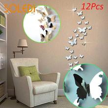 1pcs 3D Mirrors Butterfly Wall Stickers Decal Wall Art Removable Room Newest cute Butterflies art Decals home Decoration room 2024 - buy cheap