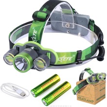 Headlight 15000LM 3x XML L2 USB Rechargeable Headlamp HeadLight Torch Lamp+2x18650 battery For Cycling Outdoor Camping Fishing 2024 - buy cheap