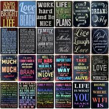 [SQ-DGLZ] Inspirational Slogan Metal Sign Bar Wall Decor Tin Sign Vintage Metal Signs Home Decor Painting Plaques Art Poster 2024 - buy cheap