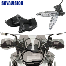 Protector de escudo manual guardamanos para BMW R1200GS ADV F800GS Adventure S1000XR parabrisas + luz LED de intermitente indicadores delanteros 2024 - compra barato