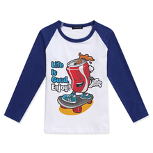 2019 New Arrival Baby Boy T Shirt Cotton O-Neck Fashion Tees Creative Skateboard Print Girls Raglan Long Sleeve Top Boys T-Shirt 2024 - buy cheap