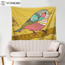 Wall Hanging TapestrIes Wall Decor Tapestry Cute Bird Pattern Yoga Mat Thin Beach Towel Tapestries for Bedroom Farmhouse Decor 2024 - buy cheap