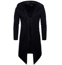 2019 primavera con capucha capa largo Cardigan abrigo nueva Europa y América mucho chaqueta capa abrigo de suéter de punto de gran tamaño 5XL 2024 - compra barato