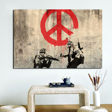 Arte Artístico de guerra y conflicto, pintura en lienzo impresa para sala de estar, decoración del hogar, arte de pared moderno, pintura al óleo, carteles, imágenes, obra de arte 2024 - compra barato