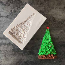 Christmas Tree Shaped Silicone Cake Mold Craft Fondant Cake Decoration Mold Chocolate Candy Baking Tool 2024 - buy cheap