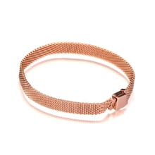 CKK-pulsera de oro rosa para Mujer, pulsera de Reflexion femenina, Moda de plata 925, joyería de plata de ley 2024 - compra barato