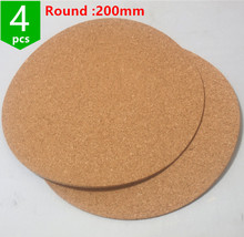4pcs 3D Printer round 200mm 3mm Thick Issulation Cork sheet For Mk2Y Heatbed Heat Bed Hot Plate Round 200 mmFor 3d Printer 2024 - buy cheap