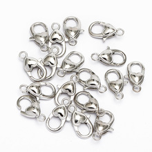 10pcs 2.2x1.2cm Antique Silver Heart Lobster Clasp Hooks For Necklace Bracelet Chain DIY Jewelry Accessory Findings Components 2024 - buy cheap