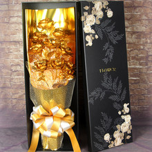 Wedding Love Base Gold Rose With Photo Frame Gold Foil Flower Props Valentine's Day Gift 2024 - buy cheap
