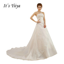HOT Free shipping white Train wedding dress 2015 plus size fashionable Vestidos De Novia Cheap Wedding Gowns Bride Frocks XXN001 2024 - buy cheap