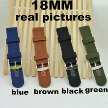 Wholesale 10PCS/lot High quality 18MM Nylon Watch band NATO straps waterproof watch strap- WBZ005 2024 - buy cheap