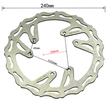 Off-road motorcycle refit parts 240mm Front Brake Disc Plate Rotor 6 holes CR125 CR250 CRF250R CRF250X CRF450R CRF450X 2024 - buy cheap