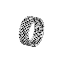 Женское и мужское кольцо из серебра 100% пробы, с прозрачным фианитом 2024 - купить недорого