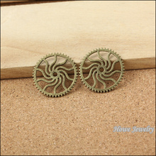 Wholesale 70 pcs Vintage Charms Gear Pendant Antique bronze Fit Bracelets Necklace DIY Metal Jewelry Making 10015 2024 - buy cheap