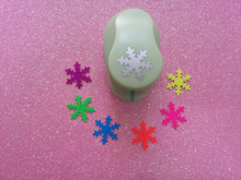 free shipping 1"(2.5cm)snowflake EVA foam  punch craft punch  for scrapbooking handmade Scrapbook puncher snowflower paper punch 2024 - buy cheap