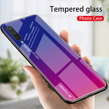 For Xiaomi Mi A3 Case Hard Tempered Glass fashion Gradient Protective Back Cover case For xiaomi mi a3 lite mia3 phone shell 2024 - buy cheap