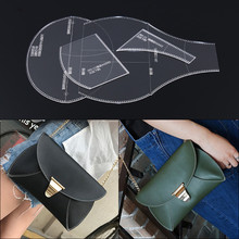 Bolsa de ombro feminina tipo edição de treliça para desenho diy artesanal de couro sacola acrílica modelo especial 2024 - compre barato