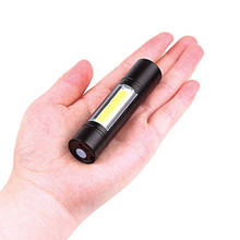 Водостойкий светодио дный Мини светодиодный COB фонарик брелок USB зарядка ручка свет кемпинг рабочее чтение езда ключ факел Лампа 2024 - купить недорого