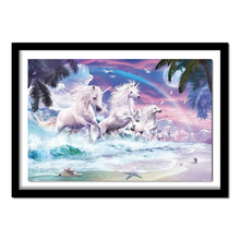 DIY The waves of the sea horse 5D crafts home decor wall painting 3D diamond painting cross stitch diamond embroidery 2024 - buy cheap