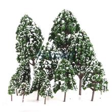 12pcs Poplar Trees Model Train Snow Scenery 2.5-16 cm 1:500-1:50 2024 - buy cheap