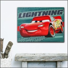 Large size Printing Oil Painting lightning Race Cars Wall Art canvas prints pictures for living room and bedroom No Frames 2024 - buy cheap