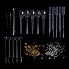 Epoxy Resin Mold Jewelry Making Tools Drill Pins Silver Gold Necklace Pendant Dropper Spoon Mix Stick Accessories Casting Tool 2024 - buy cheap