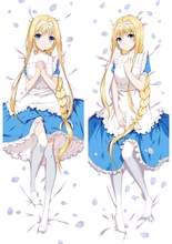 Funda de almohada de Dakimakura para mujer, funda de almohada de Anime japonés, arte de espada, personajes en línea, otaku, ropa de cama 2024 - compra barato