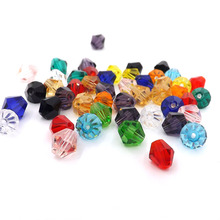 QIAOHE 2/3/4/5/6/8MM #5301 Bicone Glass Crystal Beads loose Beads for DIY Jewelry Making Mixed Colors 2024 - buy cheap