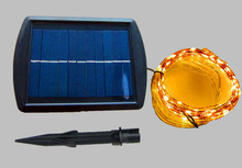 6 M 130 LEDs solar powered cobre Alambres Tiras de luces de LED Luz 2024 - compra barato