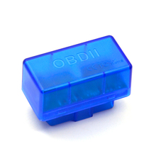 Herramienta de diagnóstico de coche, accesorio azul transparente Super Mini ELM327 Bluetooth V2.1 OBD2 para Android/Symbian para Protocolo OBDII, 2019 2024 - compra barato