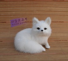 beautiful new simulation white fox toy lovely lucky fox doll gift about 16x11x13cm 2024 - buy cheap