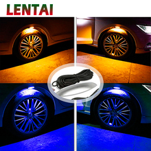 Lentai-conjunto de luzes led para roda de carro, lâmpada de atmosfera para toyota, c-hr, corolla rav4, honda, accord civic fit crv, nissan qashqai 2024 - compre barato