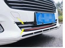 ABS Chrome Front Bottom Grill Grille Cover Trim Moldings 3pcs For ford Mondeo Fusion 2013 2014 2015 2024 - buy cheap