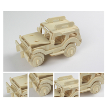 3D Wood Puzzles Children Adults Vehicle Puzzles Wooden Toys Learning Education Environmental Assemble Toy Educational Games 2024 - buy cheap